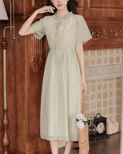 Melody Lace Front Tie Dress