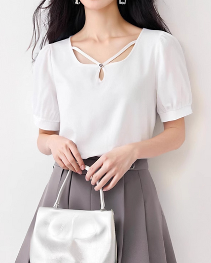 Elira Loop Neck Soft T-Shirt