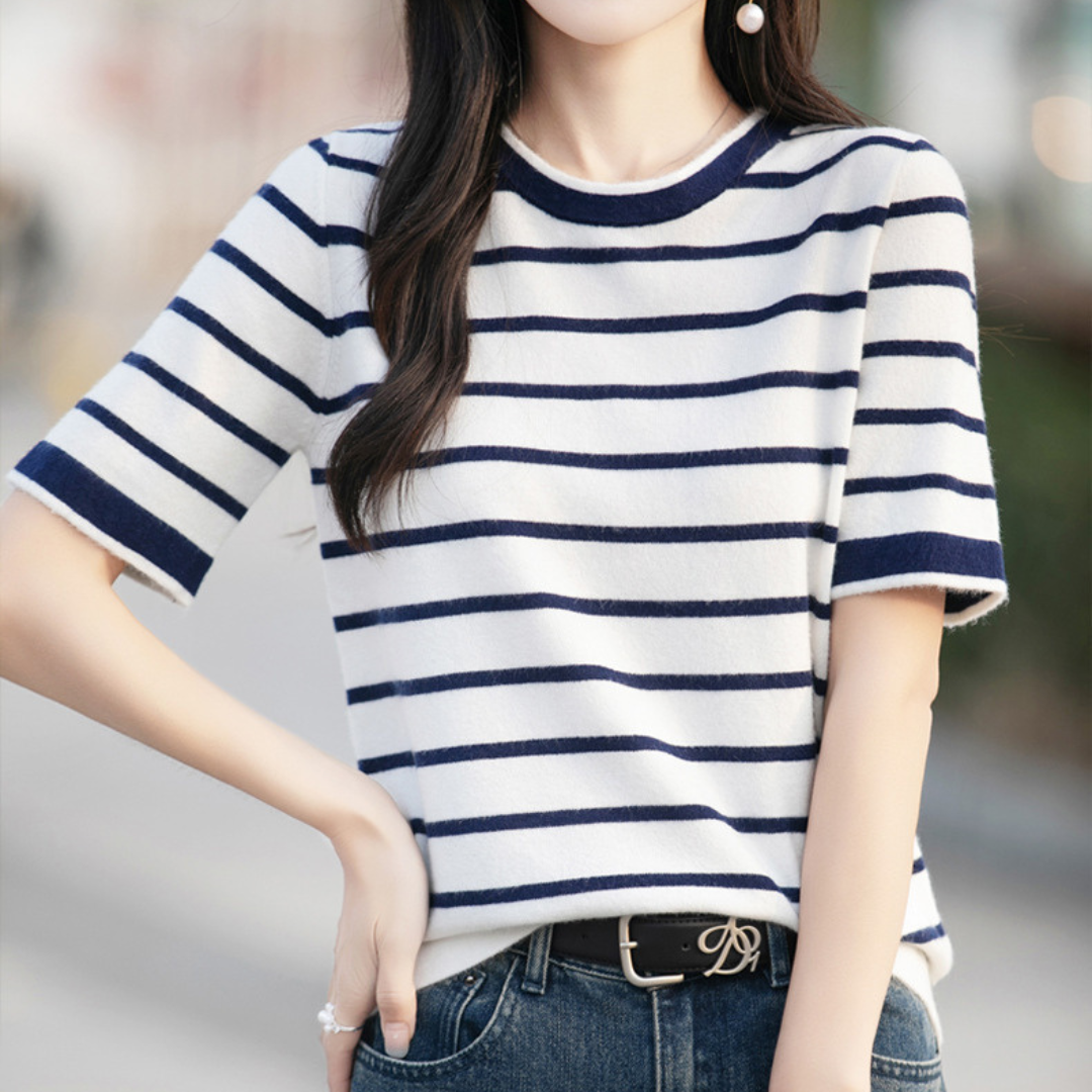 Marin Texture Stripe Knit Top