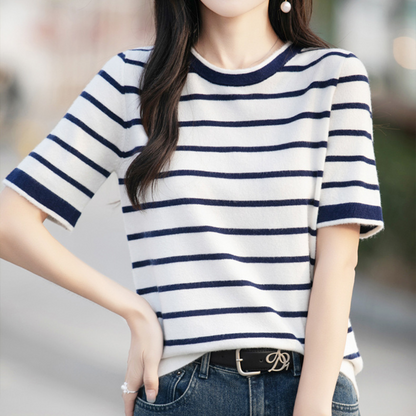 Marin Texture Stripe Knit Top