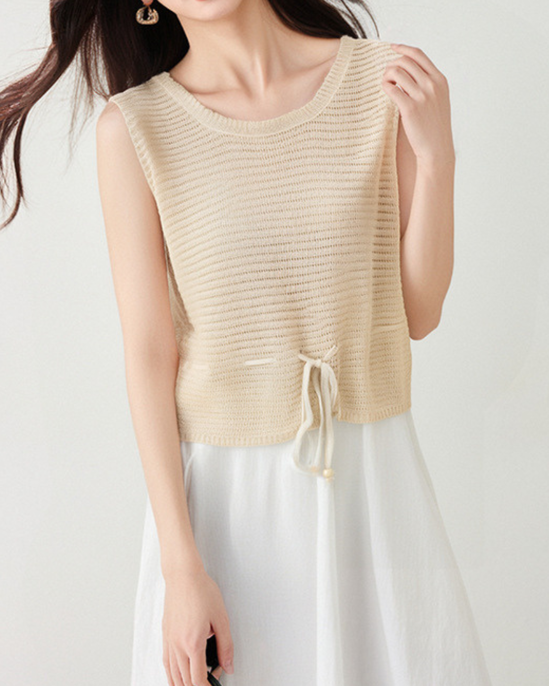 Elara Tie Hem Knit Tank