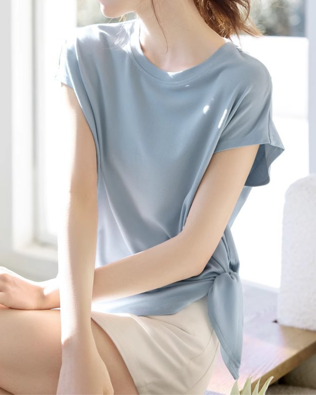 Marnie Soft Side Tie T-Shirt