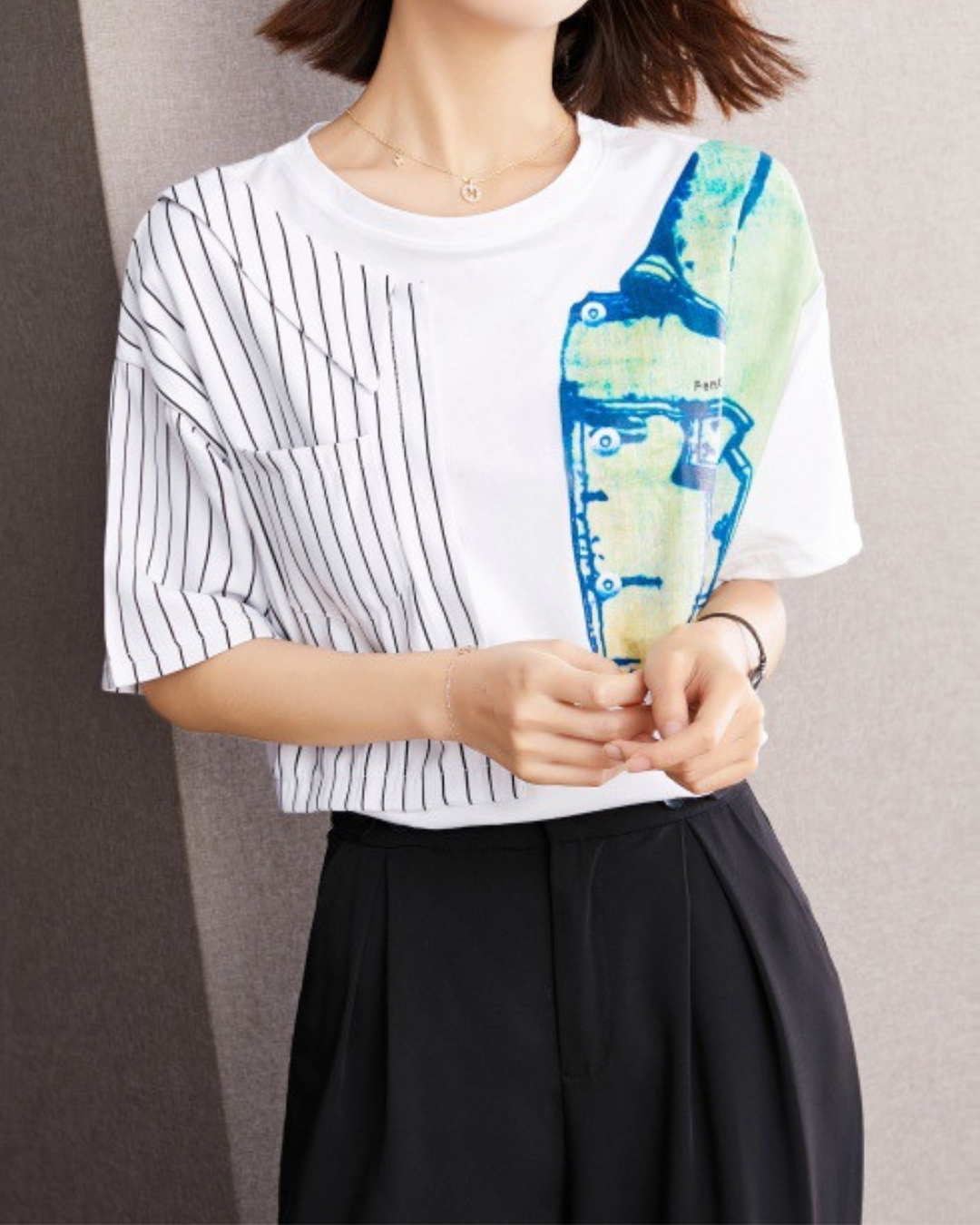 Elara Patch Print T-shirt