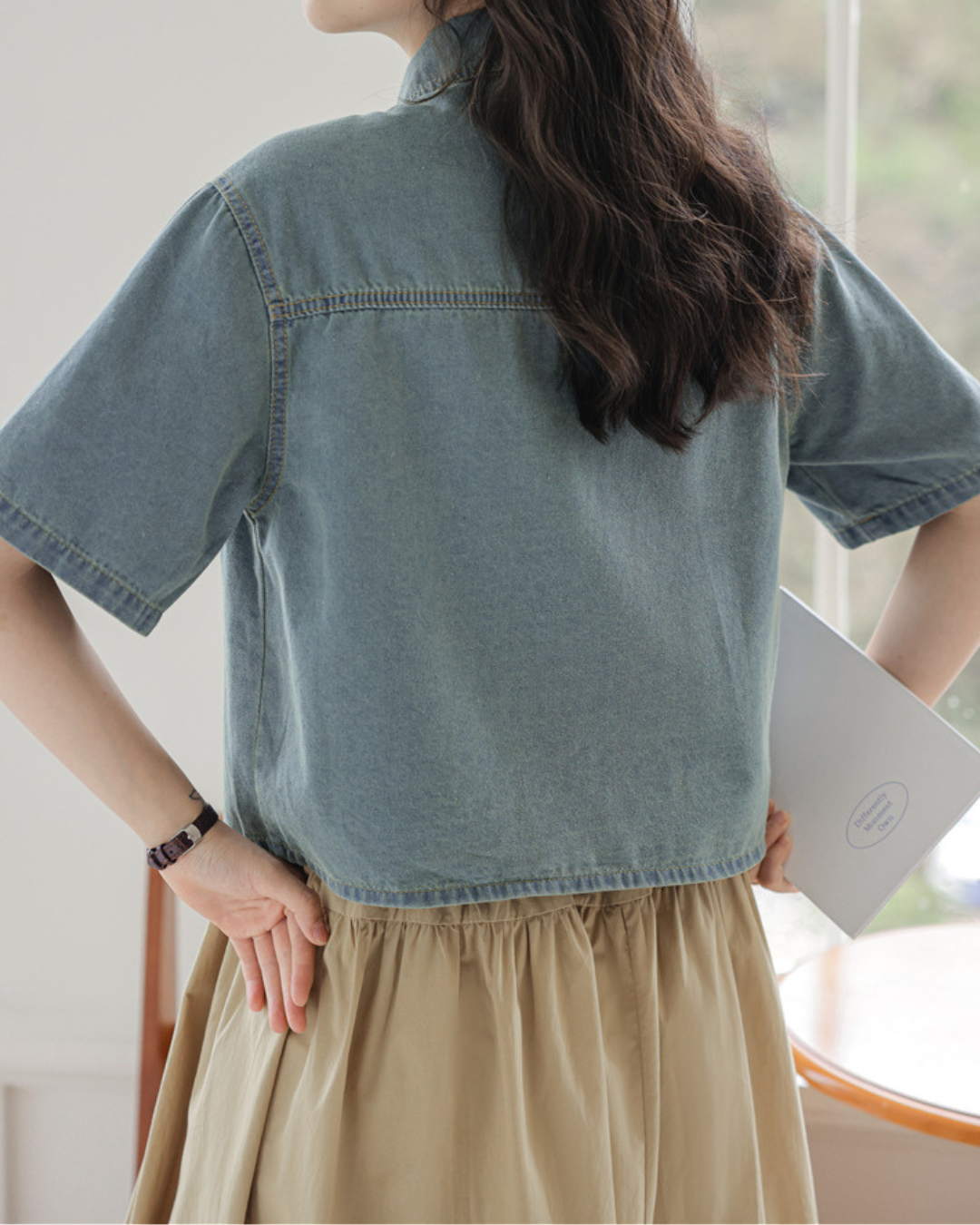 Aria Calm Pocket Denim Shirt