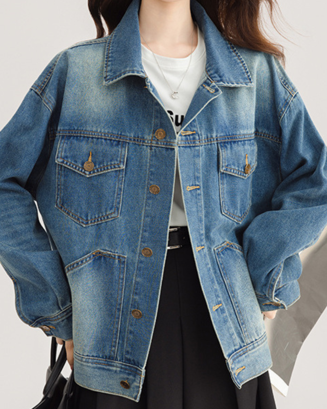 Noelle Light Fade Denim Jacket