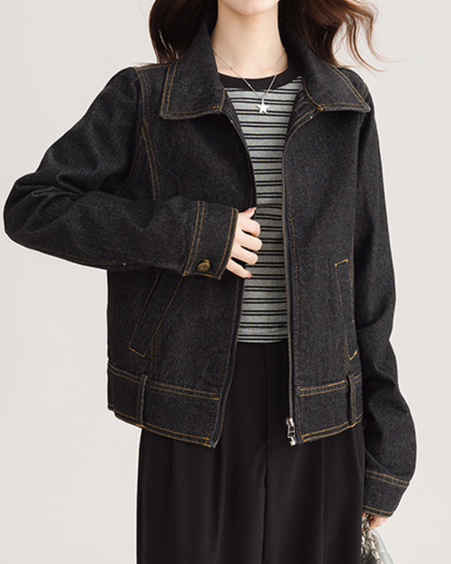 Livia Calm Contrast Denim Jacket