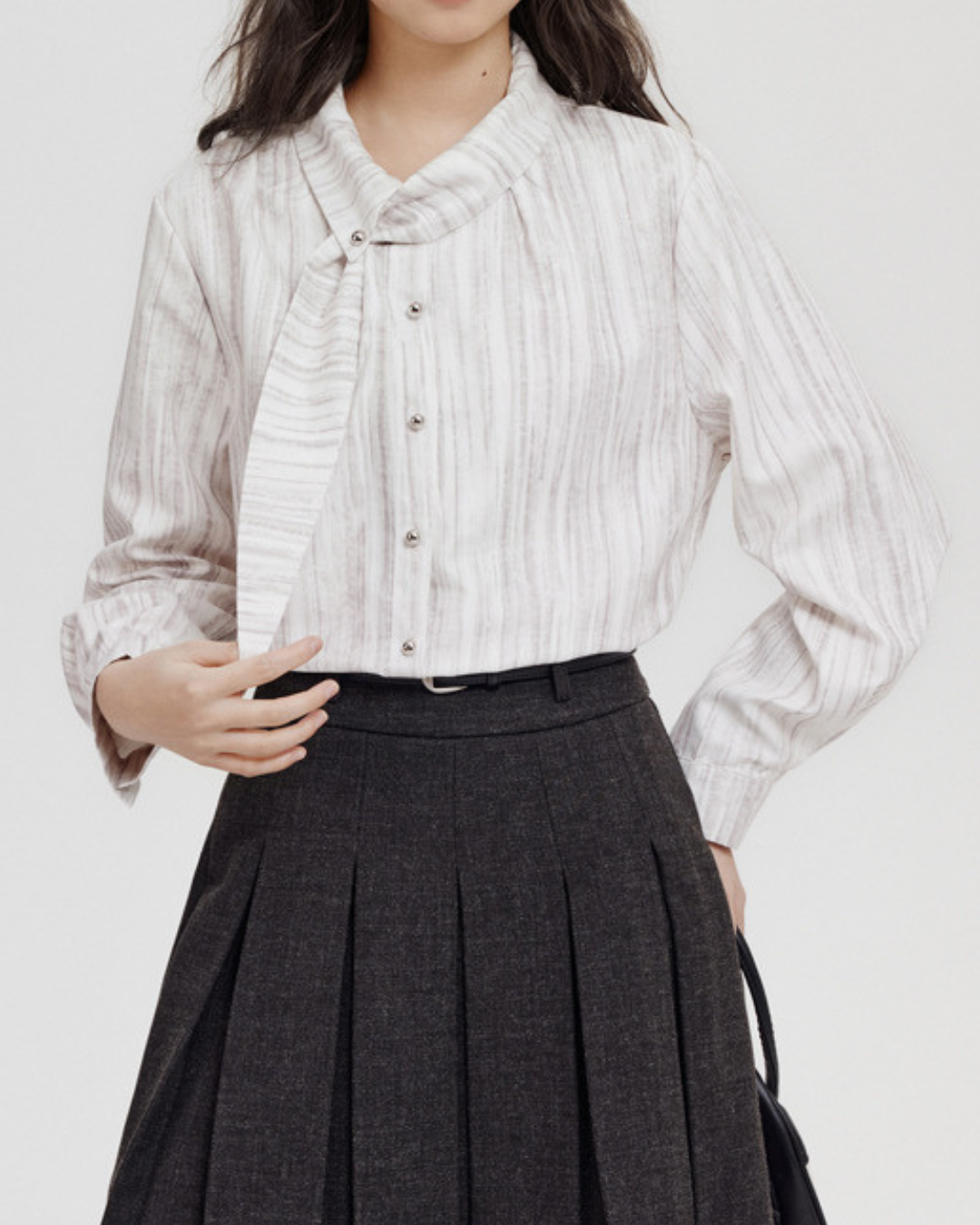 Mira Fold Stripe Blouse