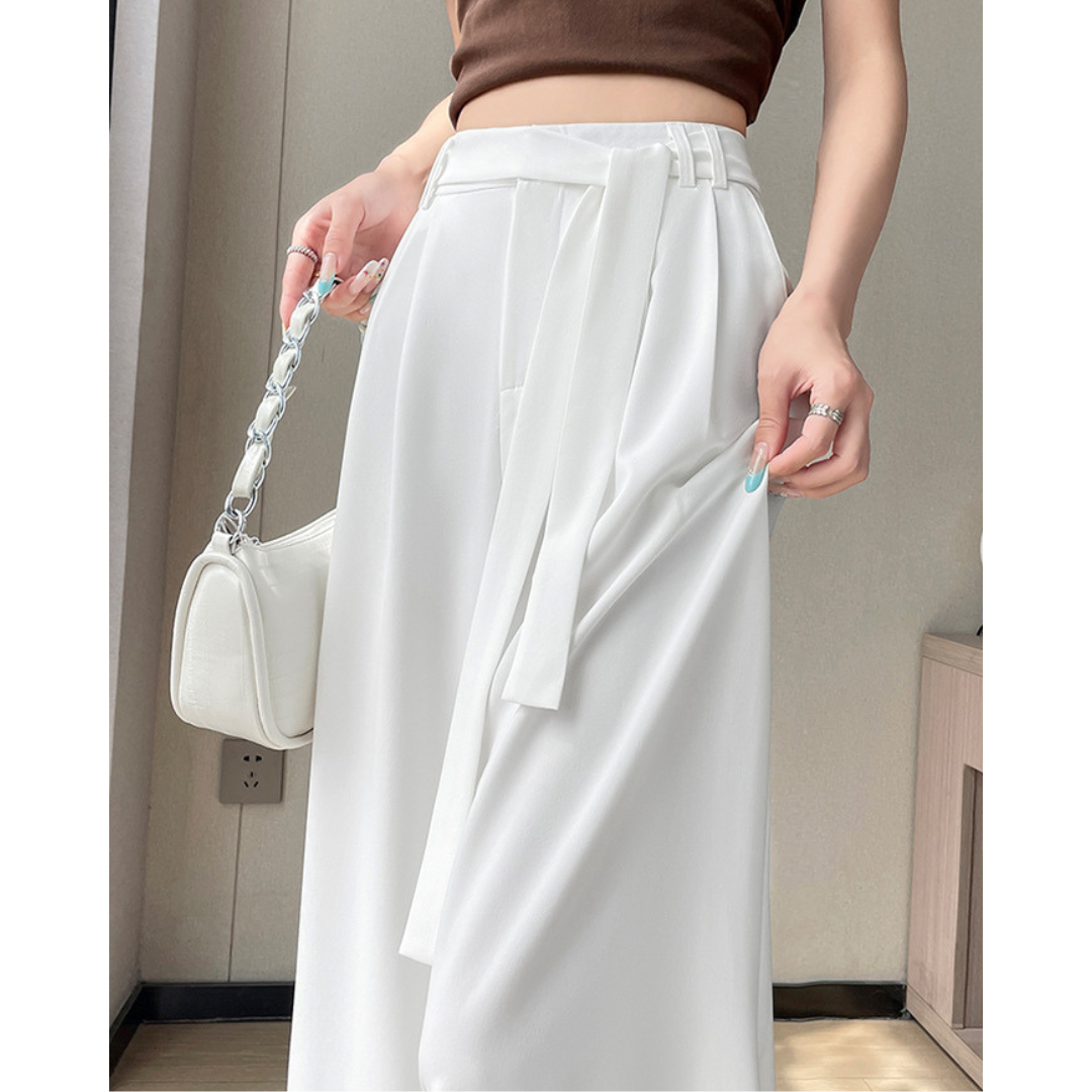Ivy Drape Tie-Waist Trousers