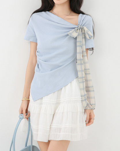 Mielle Ribbon Drape T-Shirt