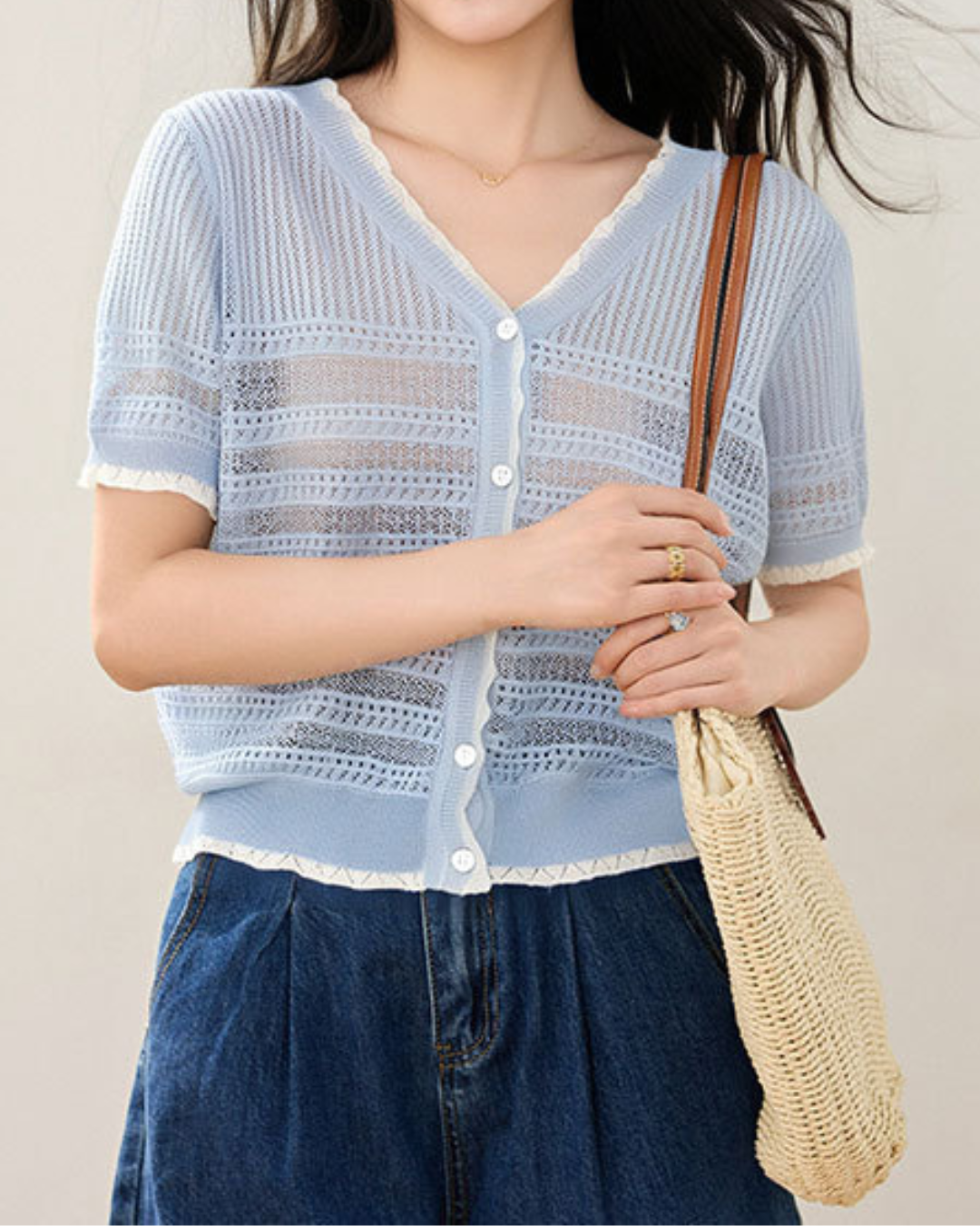 Lilou Light Knit Button Cardigan