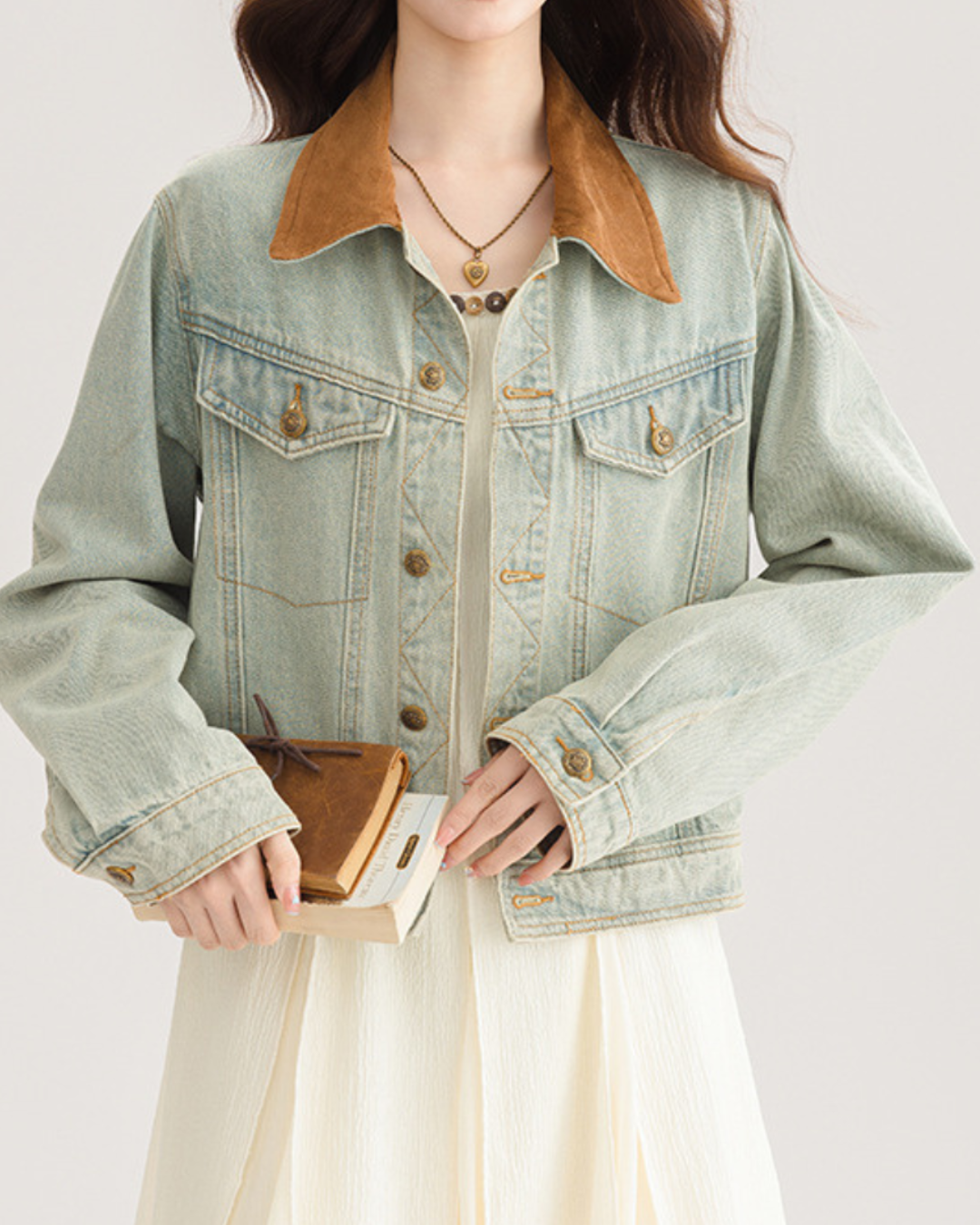 Ivy Soft Collar Denim Jacket