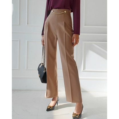 Vera Chain Pleat Trousers