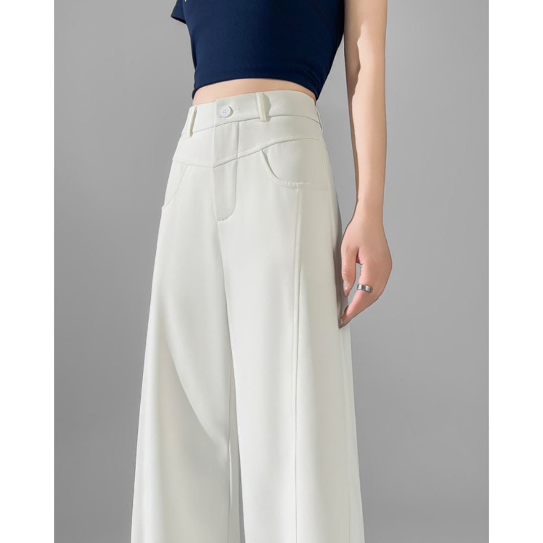 Isla Curve Stitch Wide Trousers