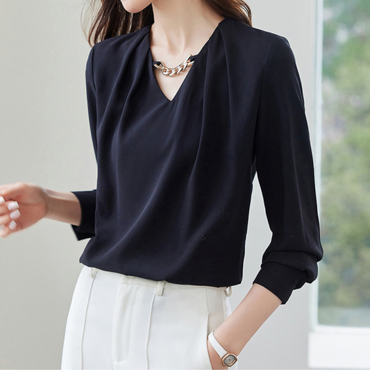 Nora Satin Twist Blouse