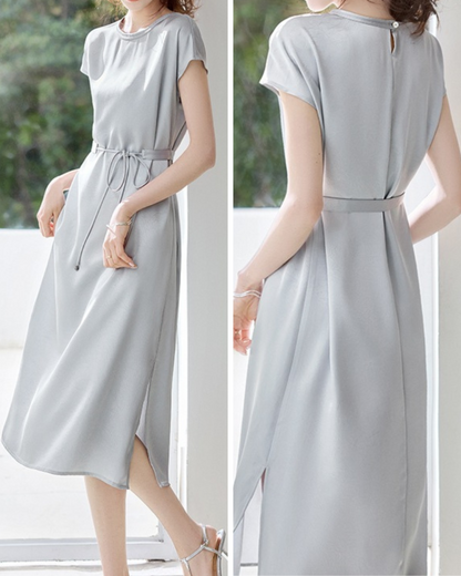 Silva Calm Belted Midi Dress