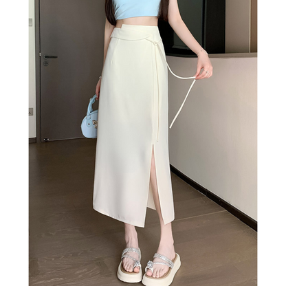 Clea Wrap Tie Midi Skirt