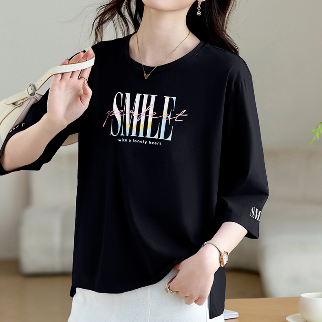 Liora Pastel Lettering T-Shirt
