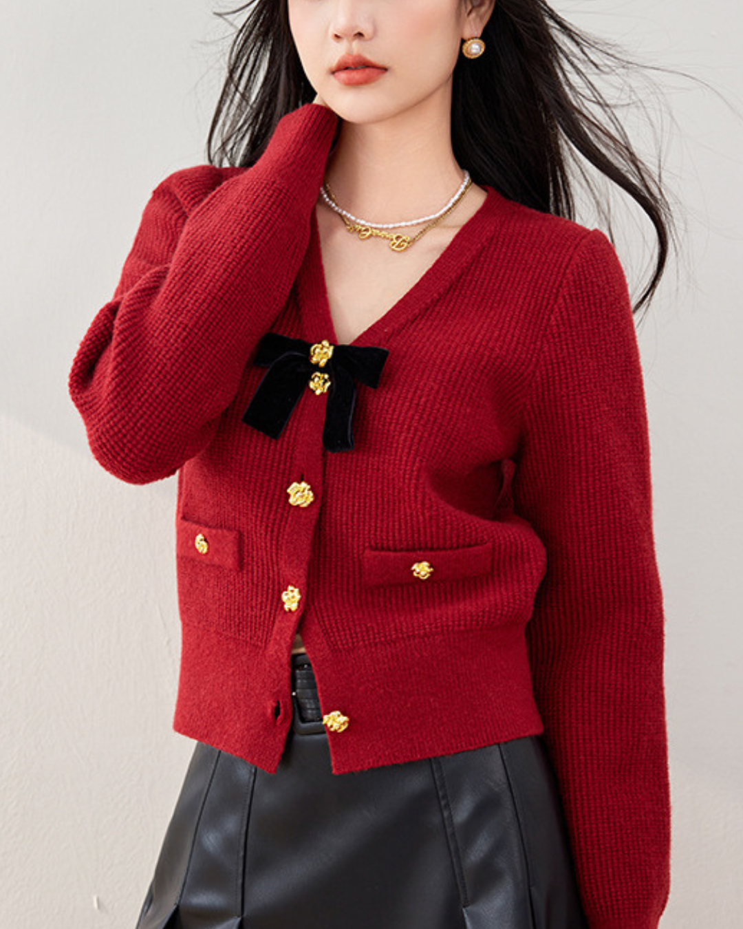 Elva Ribbon Knit Cardigan