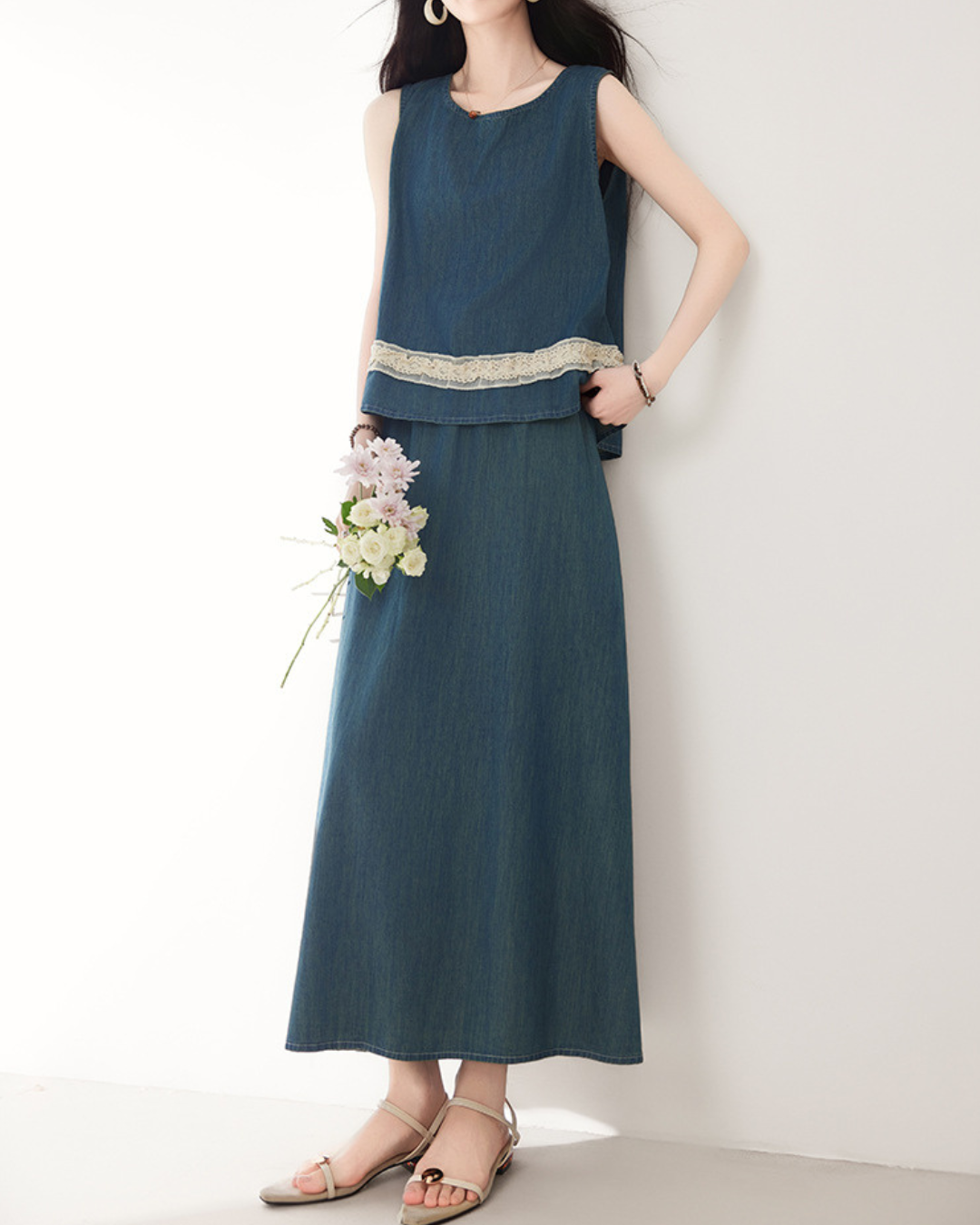 Lina Soft Lace Cotton Set