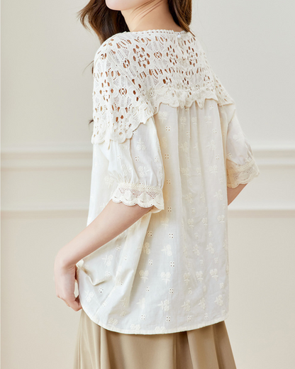 Emery Lace Garden Blouse