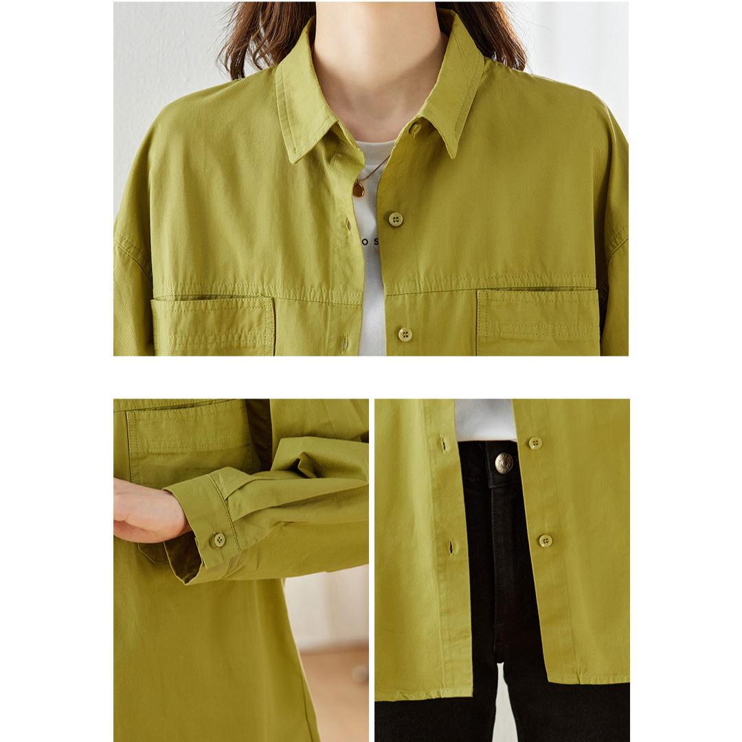 Lina Flow Cotton Pocket Shirt