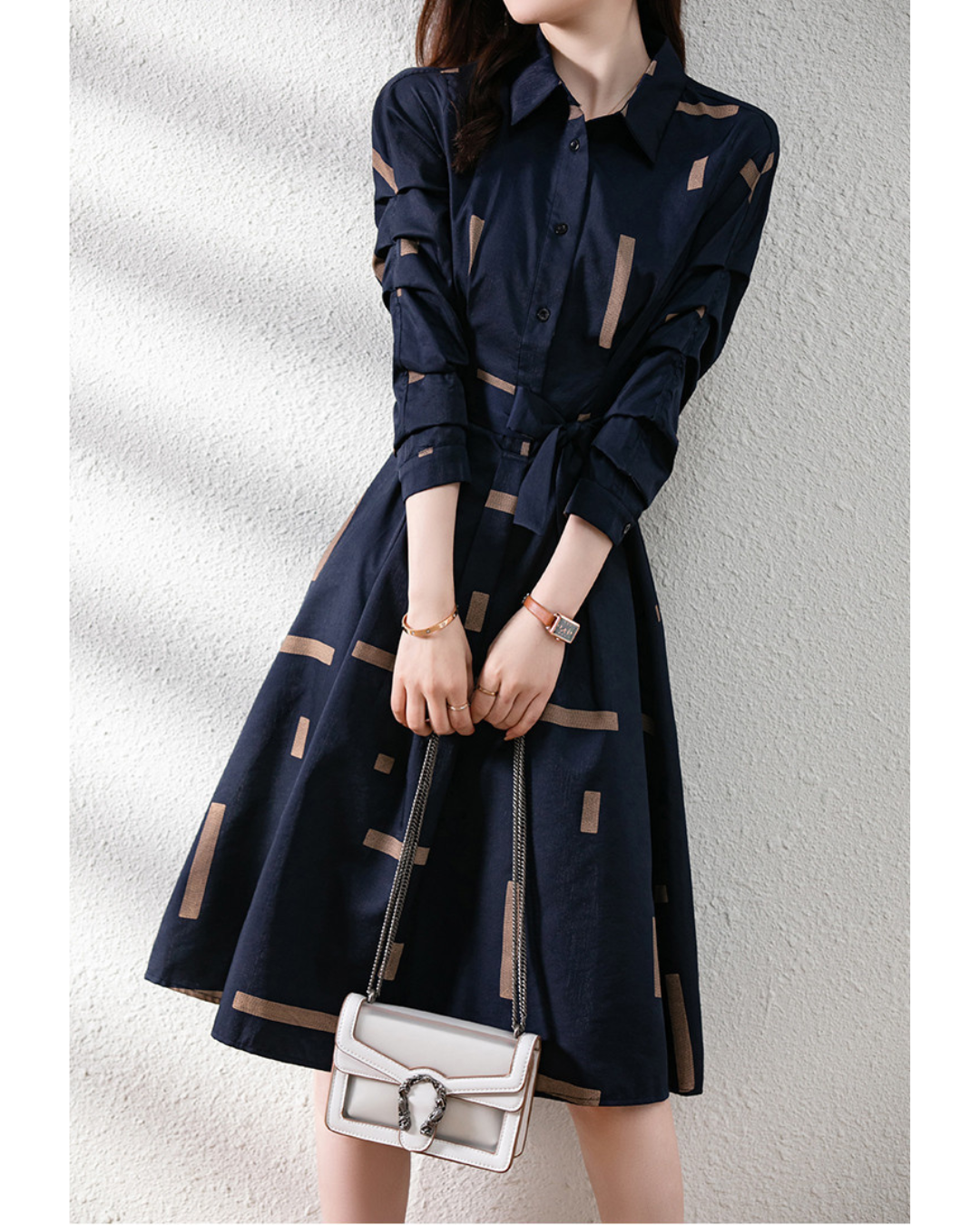 Rowan Calm Print Shirt Dress