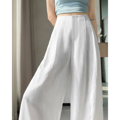 Lumi Soft Linen Wide Trousers
