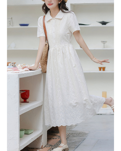 Elora Bloom Texture Shirt Dress
