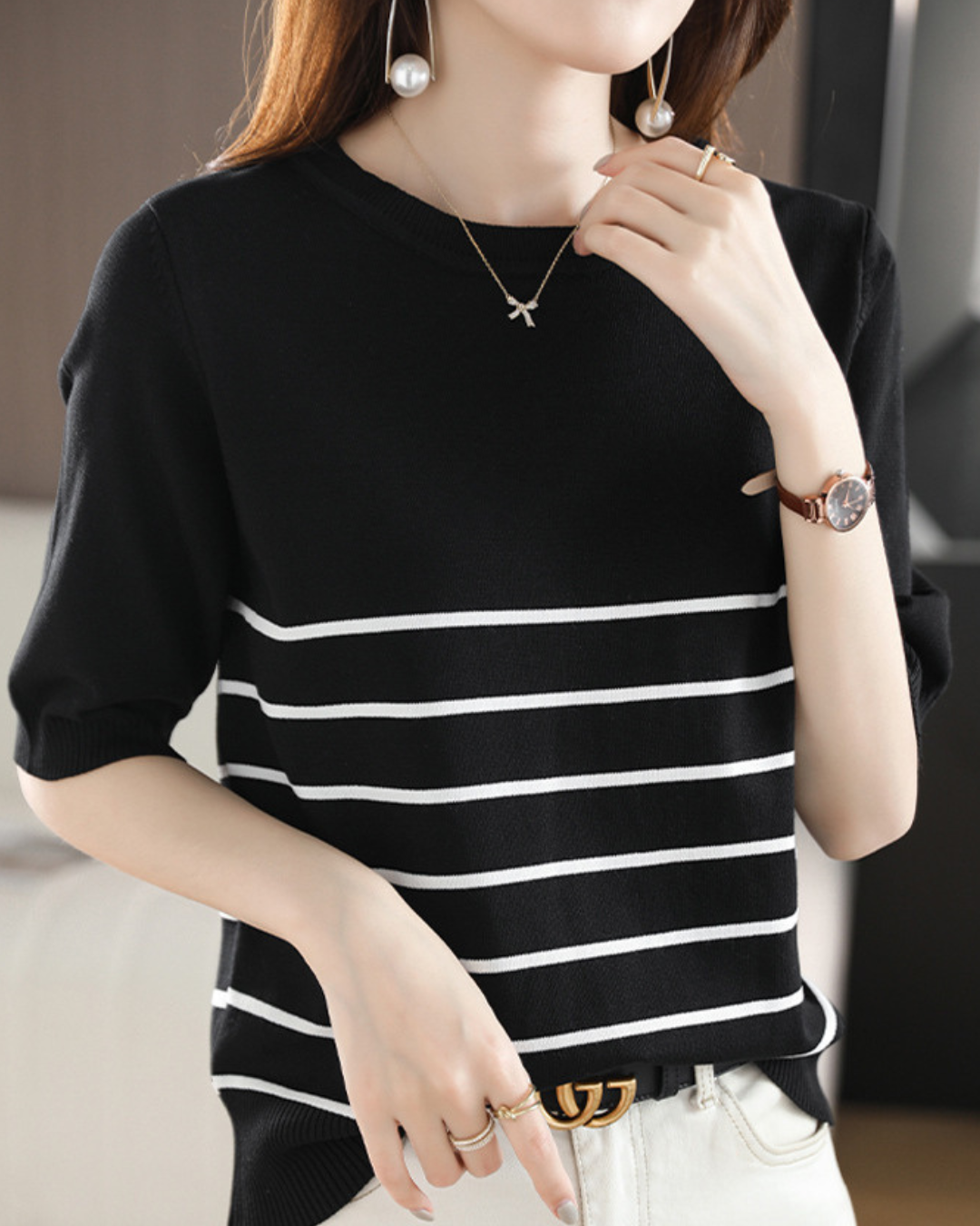 Marina Line Calm Knit Top