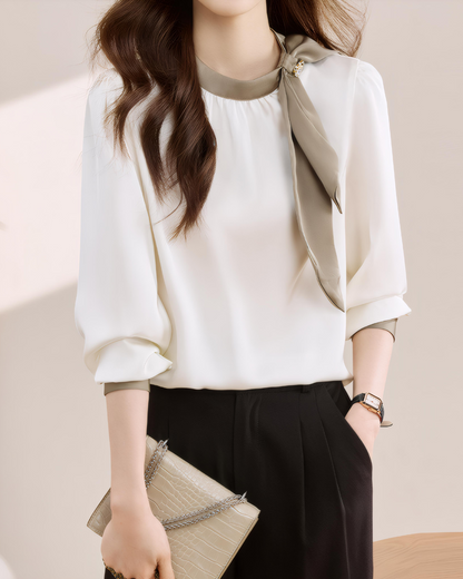 Amelie Ease Collar Blouse
