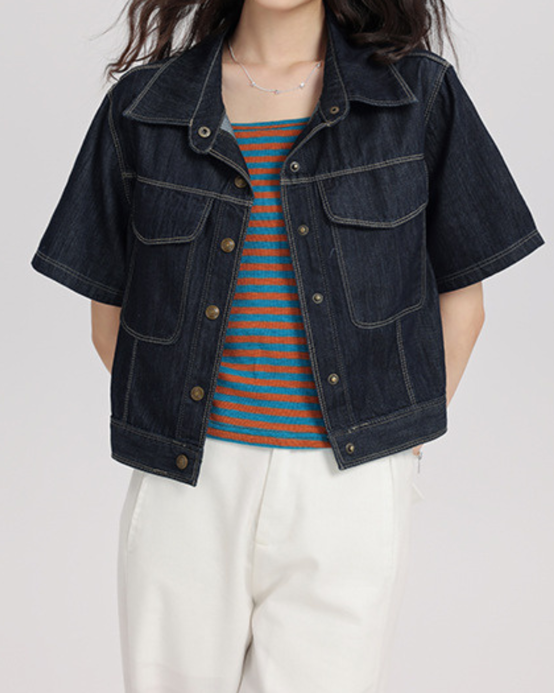 Nina Ease Indigo Denim Shirt