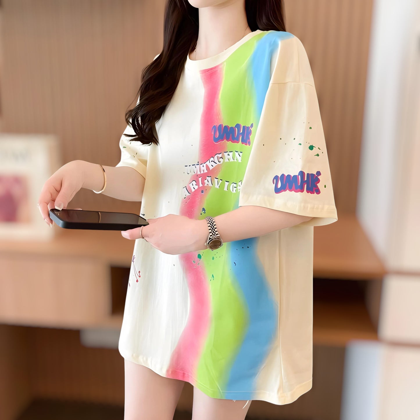 Cloud Pop Paint Oversized T-Shirt