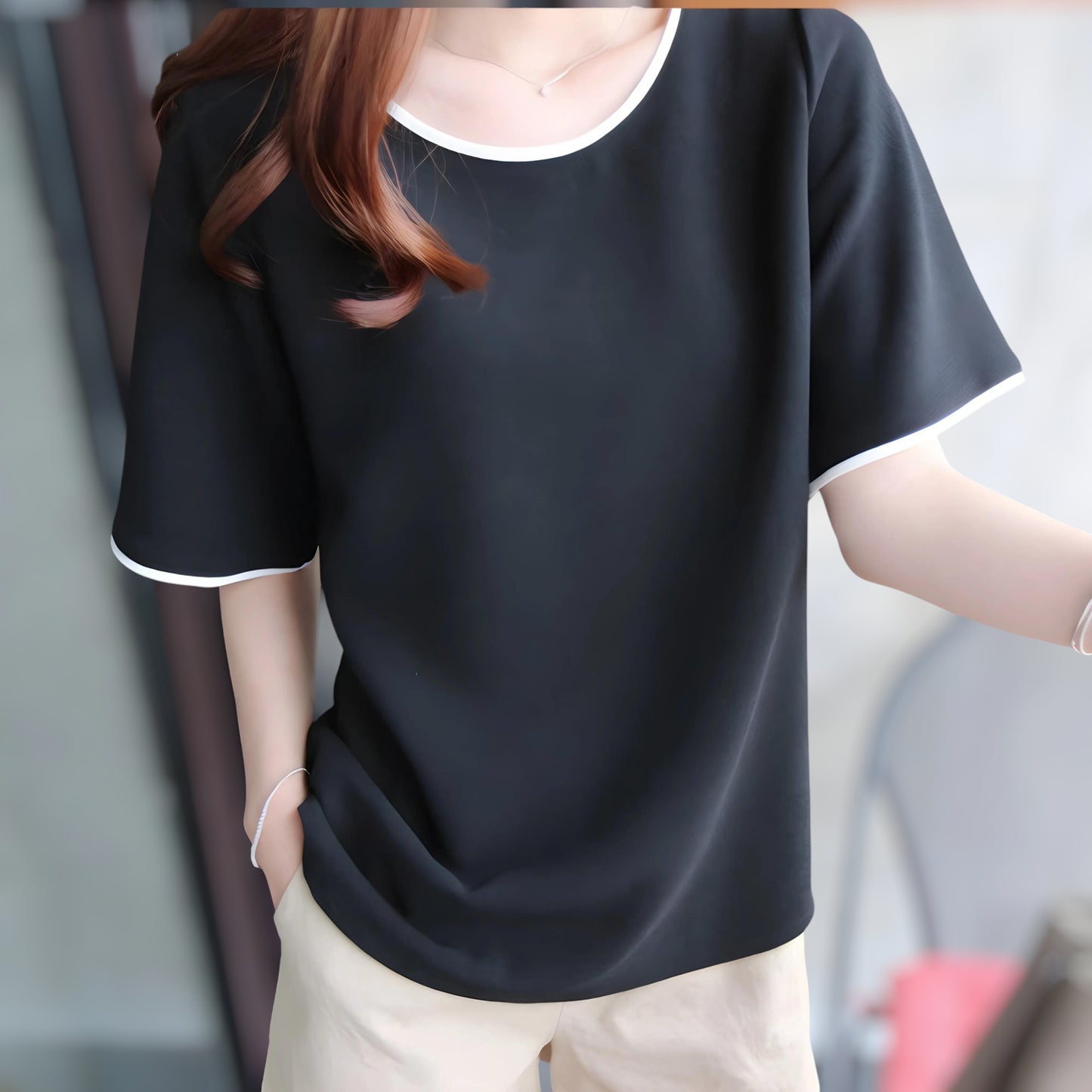 Nora Trim Soft Drape T-Shirt