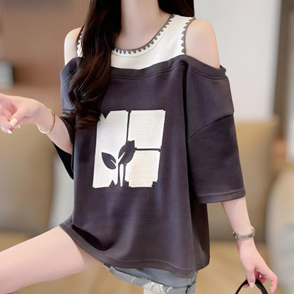 Wafflick Shoulder Short Sleeved T-Shirt