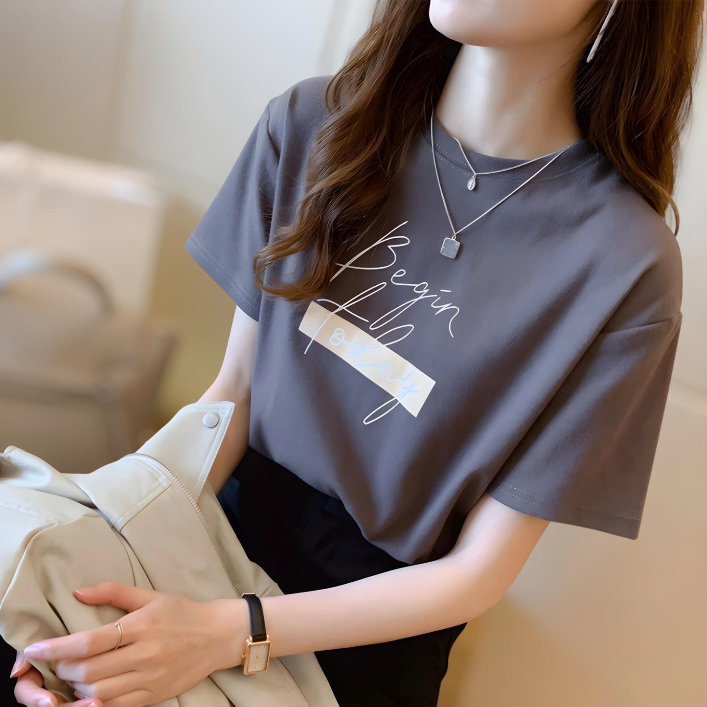 Vera Calm Script T-Shirt