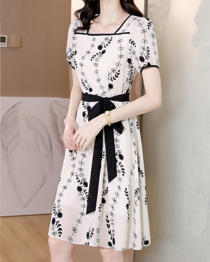 Viola Garden Trim Midi Dress