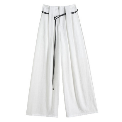 Alba Tie Wide Flax Pants