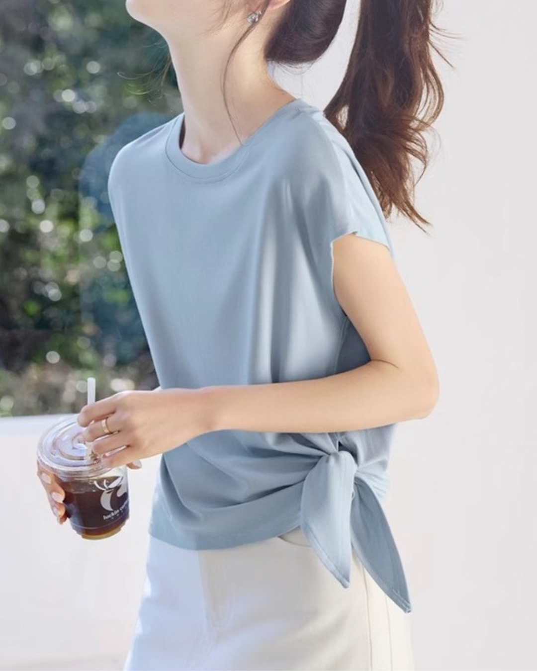 Marnie Soft Side Tie T-Shirt