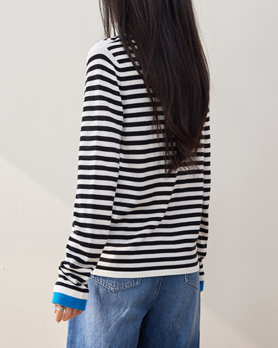 Elin Calm Stripe Knit T-Shirt