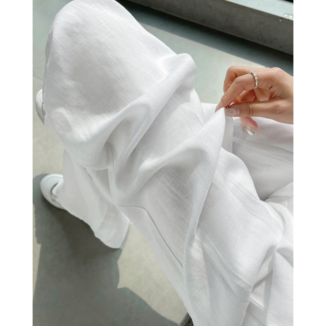 Lumi Soft Linen Wide Trousers