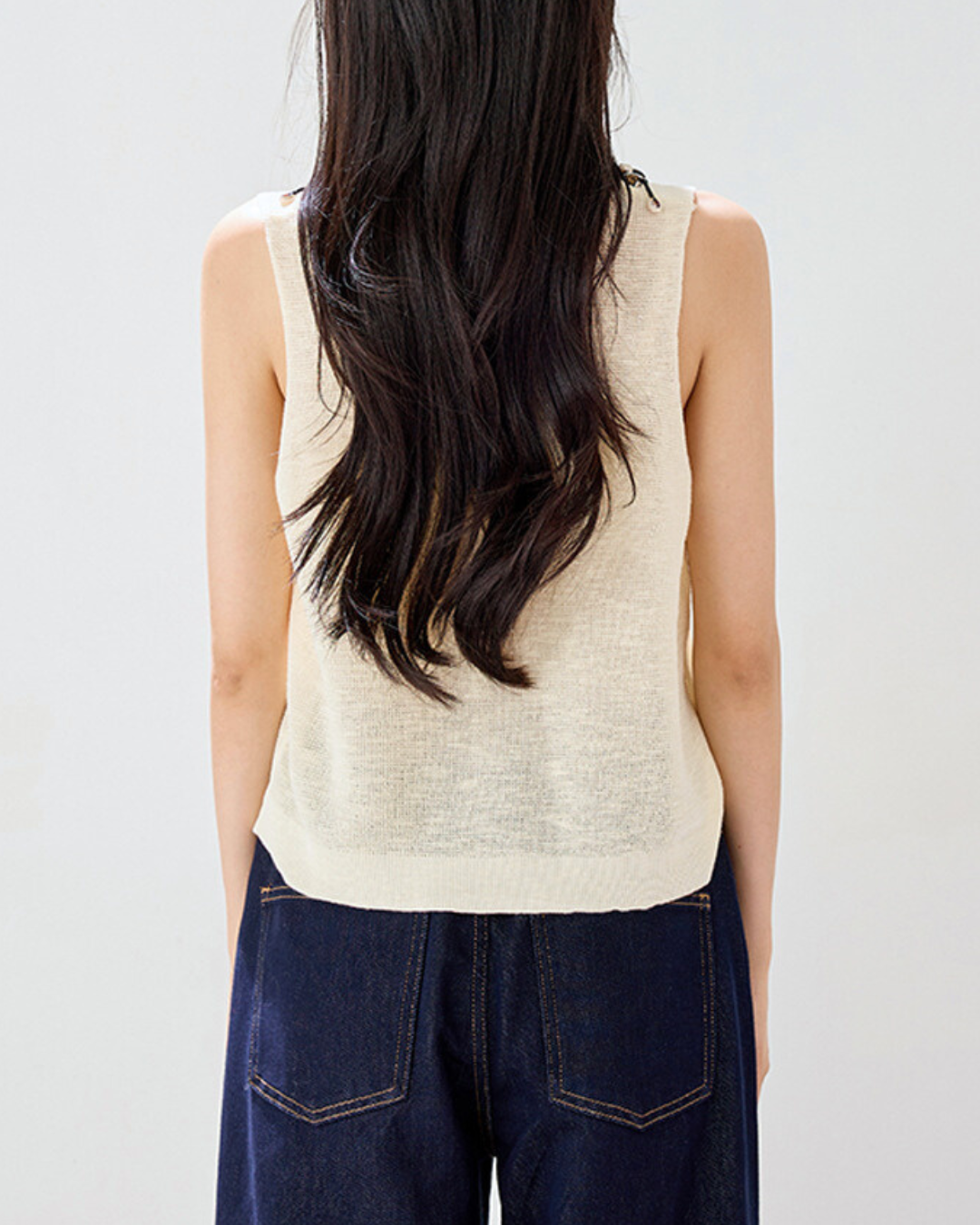 Mielle Bead Trim Knit Tank