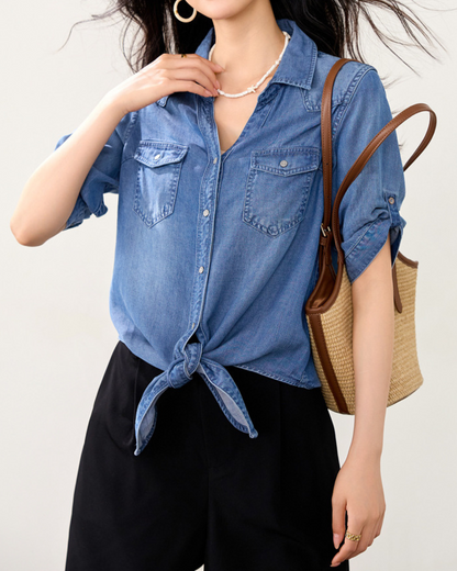 Marlowe Soft Tie Denim Shirt