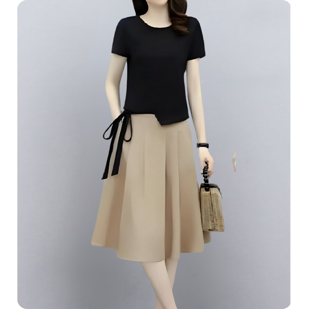 Lina Soft Tie Pleat Set