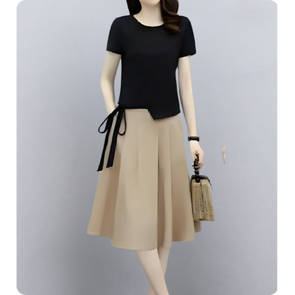 Lina Soft Tie Pleat Set