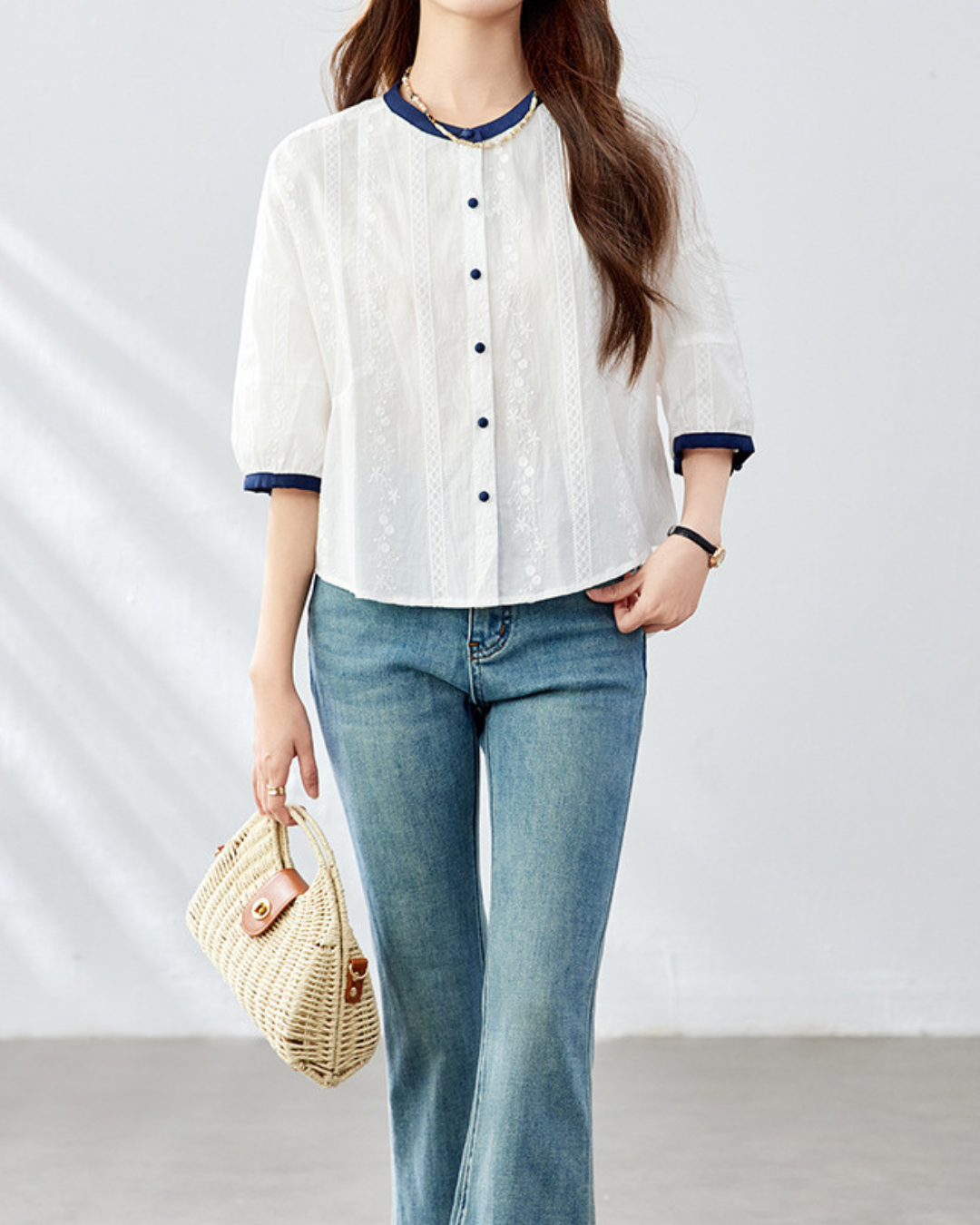 Flora Edge Calm Blouse