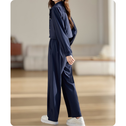 Solene Ease Pocket Shirt Set