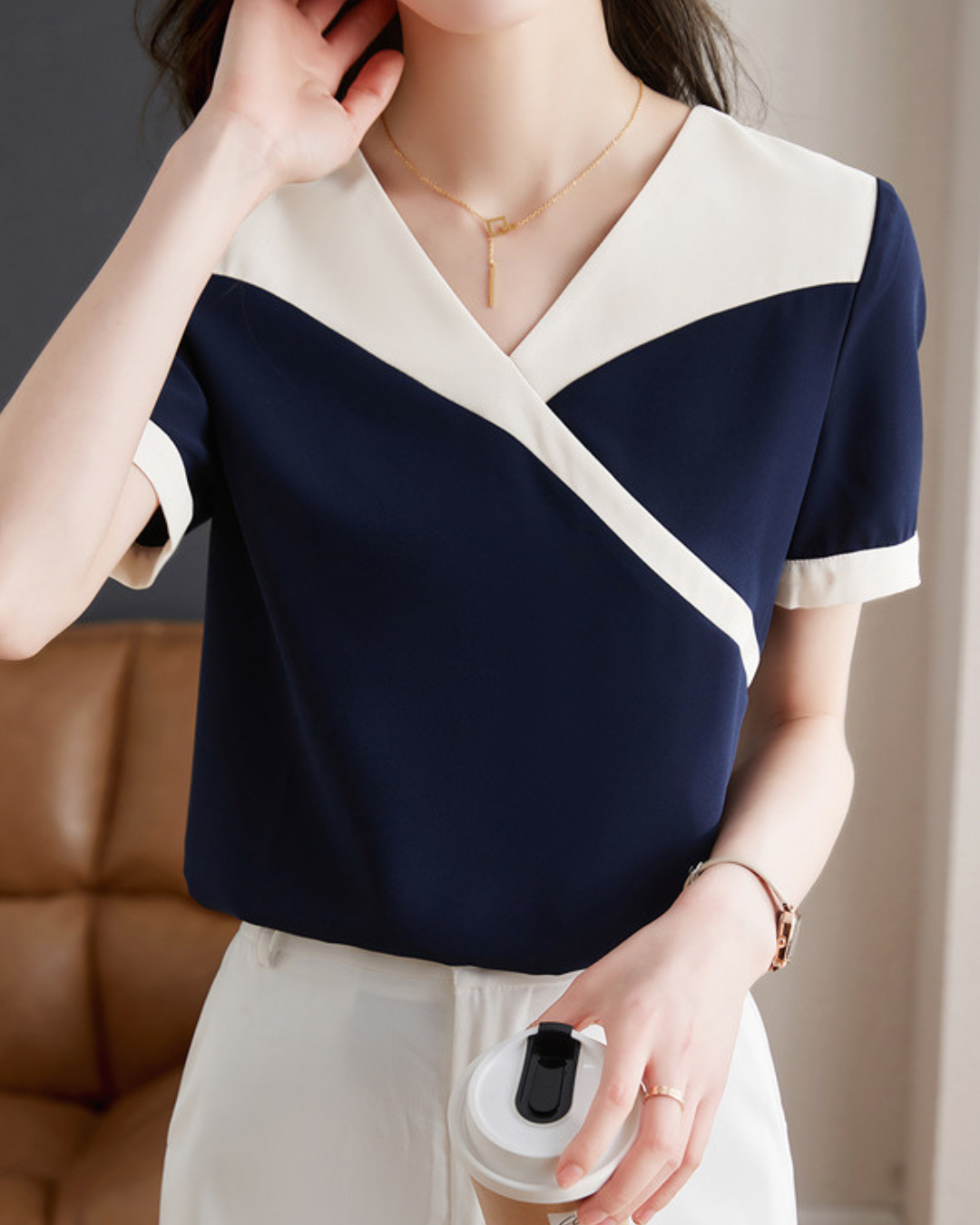 Marin Fold Trim Shirt