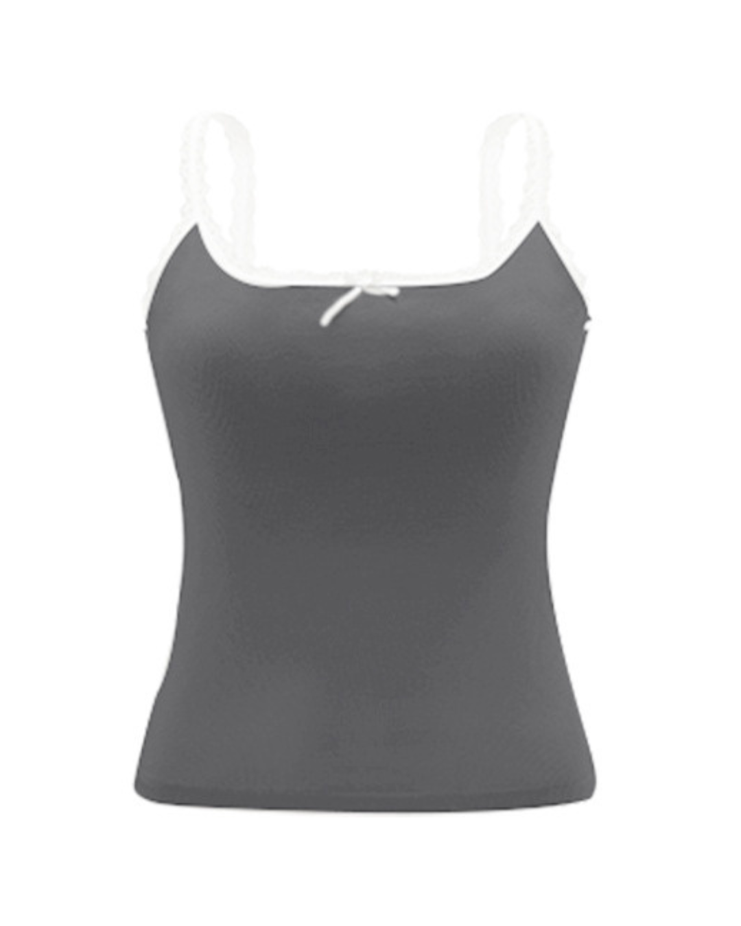 Serene Lace Ribbed Tank Top