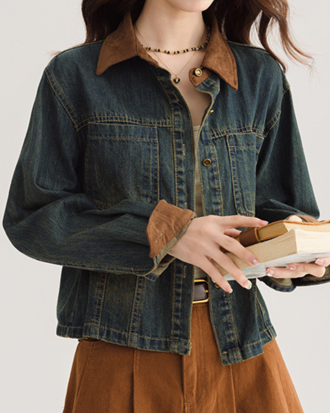 Nora Soft Contrast Denim Jacket