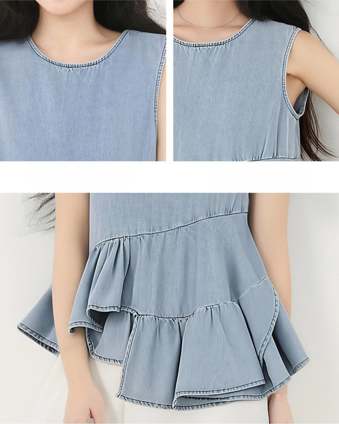 Alina Soft Curve Denim Shirt